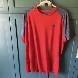 The North Face Shirt Mens XL Red Light Weight Mountain Athletics